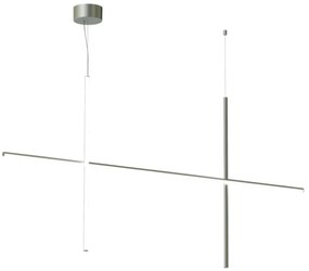 Flos Coordinates Suspension 2 lampada led Da Soffitto a luce diffusa Argent Moon