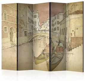 Paravento Gondolas in Venice II [Room Dividers]
