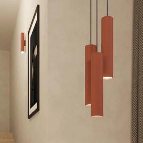Sollux SL.1489 - Lampadario a sospensione con filo LAGOS 1xGU10/10W/230V rosso