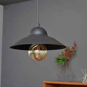 Lampadario a sospensione con filo SORAPIS 1xE27/15W/230V nero