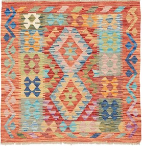 Kilim Tappeto 100x100 (Pakistan) Tessuto A Mano