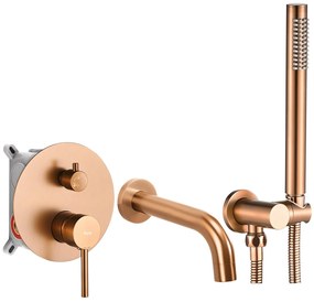 Rubinetto da vasca Rea Lungo Brush Copper + Box