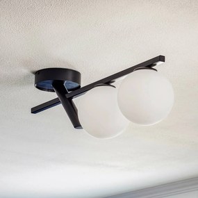 Plafoniera soffitto Baleo SIGMA, dimmerabile, Nero, Soggiorno / Sala da pranzo, Metallo, Moderno, Plafoniera