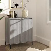 Credenza Grigio Sonoma 60x35x70 cm in Legno Ingegnerizzato cod mxl 25452