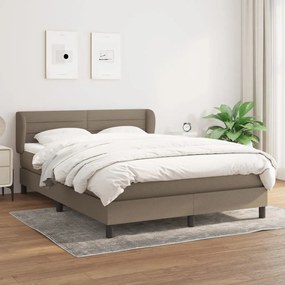 Giroletto A Molle Con Materasso Tortora 140x200 Cm İn Tessuto /