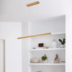 Lampadario LED a cavo VERDE LED/18W/230V 3000K 106 cm rovere