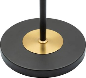 Lampada da terra nera/dorata con paralume in tessuto (altezza totale 153 cm) Levels – Mauro Ferretti