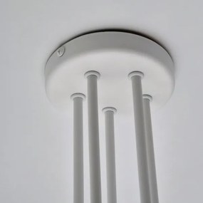 Lampadario a plafone MATYLDA 5xE27/60W/230V bianco