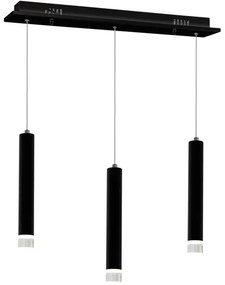 Lampadario LED su corda CARBON 3xLED/15W/230V