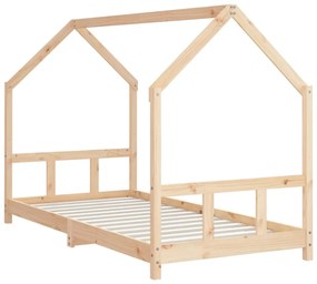 Giroletto per bambini 90x190 cm in legno massello di pino