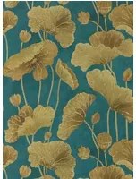 Sanderson Carta da parati Lotus Leaf - Midnight/ Copper