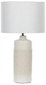 Lampada da tavolo ceramica bianco 58 cm ANSEBA Beliani