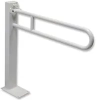 Barra di sostegno ribaltabile 85 cm acetalico bianco modello a colonna