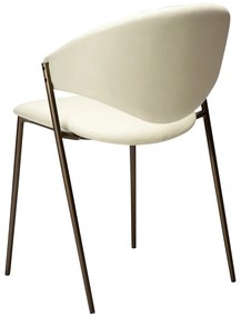 Sedia da pranzo avorio in similpelle Zone – DAN-FORM Denmark