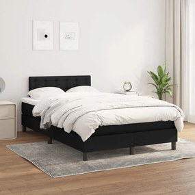 Giroletto A Molle Con Materasso Nero 120x200 Cm İn Tessuto /