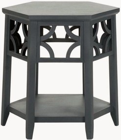 Tavolino rotondo in legno di bayur Lauren