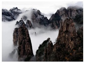 Fotomurale Mare di nubi, monti Huangshan, Cina