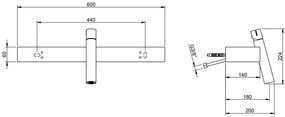 Treemme Blok IT5911CCBFZZ miscelatore monocomando lavabo testa cieca cromo