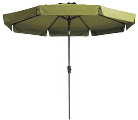 Ombrellone Da Giardino Flores Luxe 300 Cm Rotondo Verde Salvia /