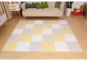 KINDERKRAFT -  Puzzle in foam LUNO 30pcs grigio/giallo