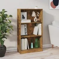 Libreria Rovere Fumo 60x24x109 cm in Legno Multistrato cod mxl 6886