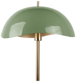 Lampada da terra con paralume in metallo verde e oro (altezza 154 cm) Waved - Leitmotiv