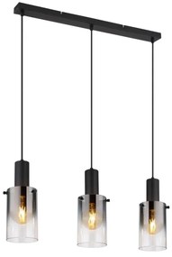 Globo 15907-3H - Lampadario a sospensione con filo FLORENTINA 3xE27/40W/230V nero