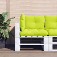 Cuscini per Pallet 3 pz Verde Intenso in Tessuto 360867