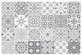 Set di 24 adesivi murali decorativi, 15 x 15 cm Gythio - Ambiance