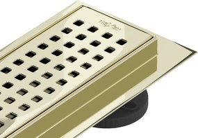 Mexen Flat 360° M08 scarico lineare rotante 90 cm, dorato - 1525090-40