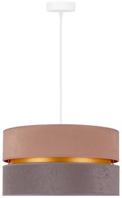 Duolla - Lampadario a sospensione con filo DUO 1xE27/15W/230V diametro 40 cm beige-grigio