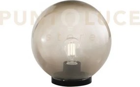 Lumetto polly sfera grigio montatura nera 1 luce attacco e27 ip44 2...