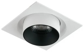 Incasso led outsider bianco in alluminio 15w 1375lm 3000k 10x10x9,4...