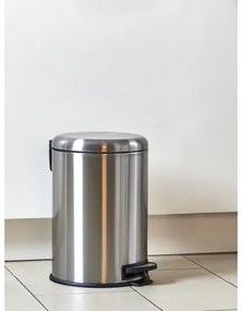 WENKO 22704100 - Cestino LEMAN 30,5x44 cm inox/satinato/nero