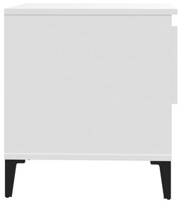 Tavolini 2 pz Bianchi 50x46x50 cm in Legno Multistrato