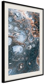 Poster  Surface of the Unknown Planet I  Cornice Quadri Cornice nera con pass-partout, Larghezza x Altezza Home decor 40x60