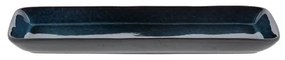 Vassoio vassoio di servizio in ceramica 14x38 cm Gastro Dark Blue/Black – Bitz
