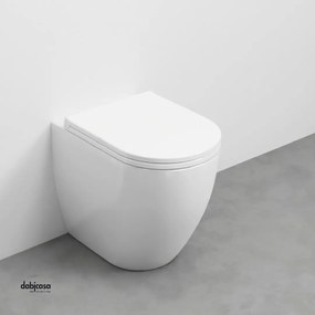 Ceramica Cielo "Mini-Smile 48" Wc Da Terra Filo Muro Bianco Lucido