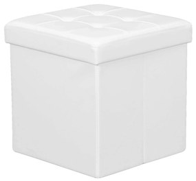 ZARA - pouf quadrato in ecopelle