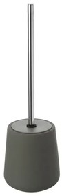 Portascopino wc in ceramica da appoggio linea Sidney grigia