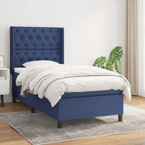 Giroletto A Molle Con Materasso Blu 80x200 Cm İntessuto /