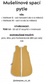 Sacco nanna reversibile in mussola leggera Rose 4-24 mesi M