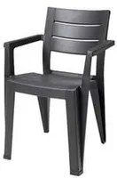 sedia da giardino julie smooth finish/rezolith graphite - cm.61,5x58,5x79h fer444781