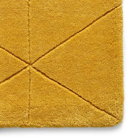 Tappeto di lana giallo senape , 150 x 230 cm Kasbah - Think Rugs