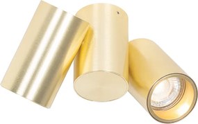 Faretto Smart Ottone 2 Luci Regolabile Incl. 2 Wifi GU10 50mm - Michael