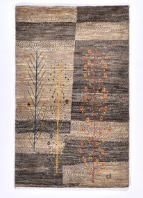 Loribaft Tappeto 80 x 130 Marrone (Iran) Annodato A Mano