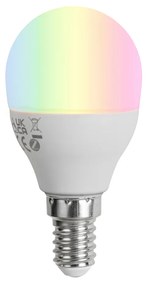 Lampadina LED Smart E14 dimmerabile G45 opale 4,9W 470 lm 2700-6500K