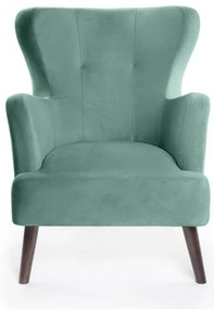 Poltrona in velluto color menta Noemye - Bonami Essentials