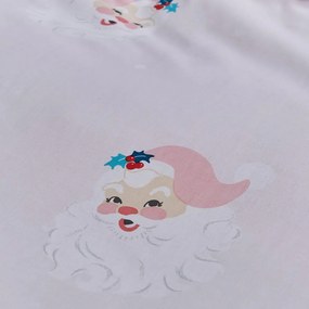Set copripiumino e federa rosa per letto matrimoniale 200x200 cm Vintage Christmas Santa – Catherine Lansfield