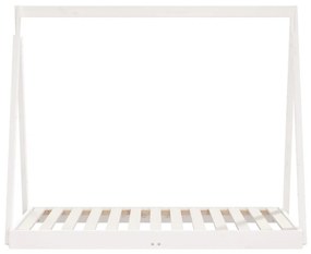 Giroletto per bambini bianco 70x140cm in legno massello di pino